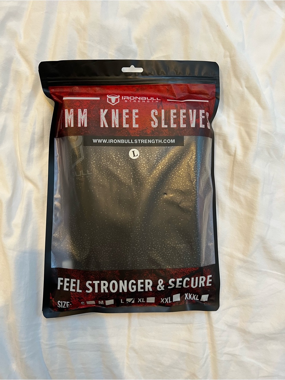 IRONBULL strength - Black Knee Sleeve - Large